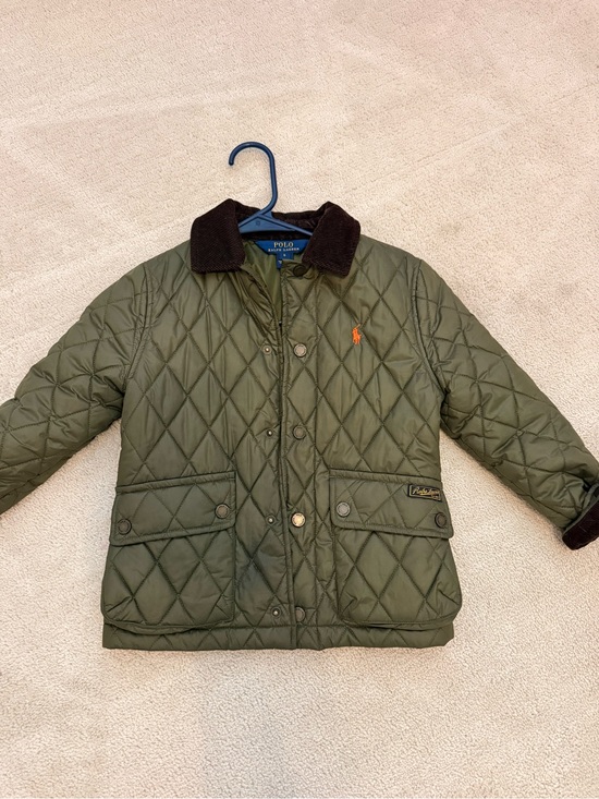 Polo Ralph Lauren Other - Polo by Ralph Lauren Kids Quilted Puffer Jacket - Olive with Brown Collar